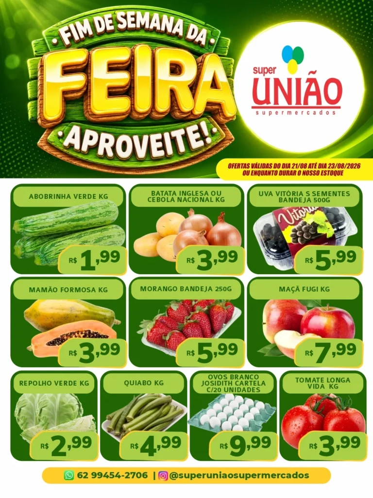 Ofertas Super União Supermercados | OFICIAL – 21/08/2026