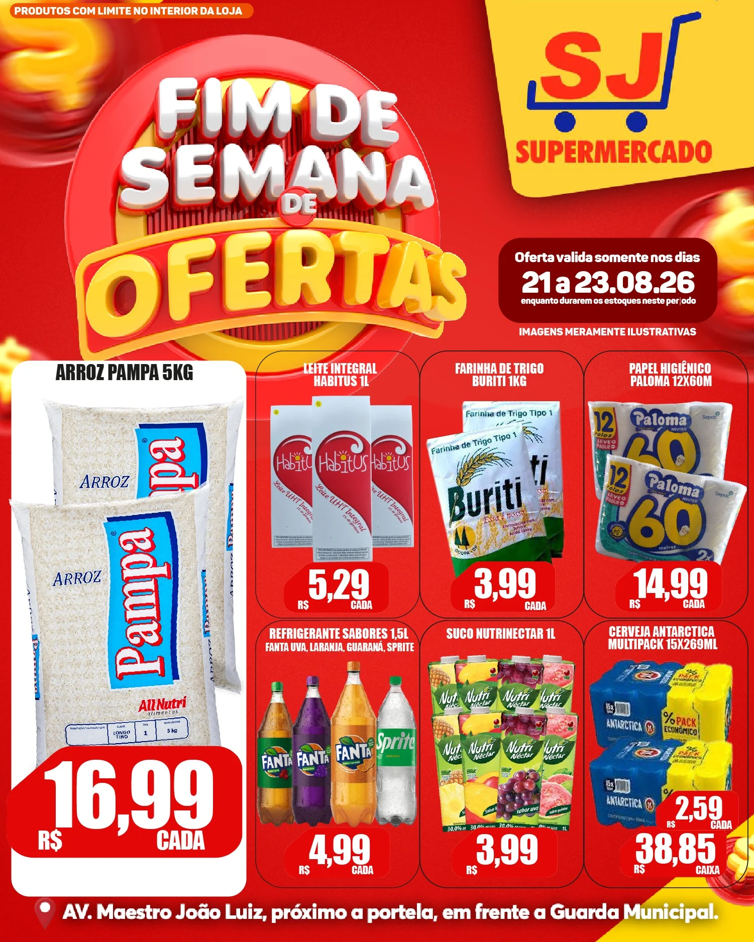 Ofertas SJ Supermercado – 23/08/2026