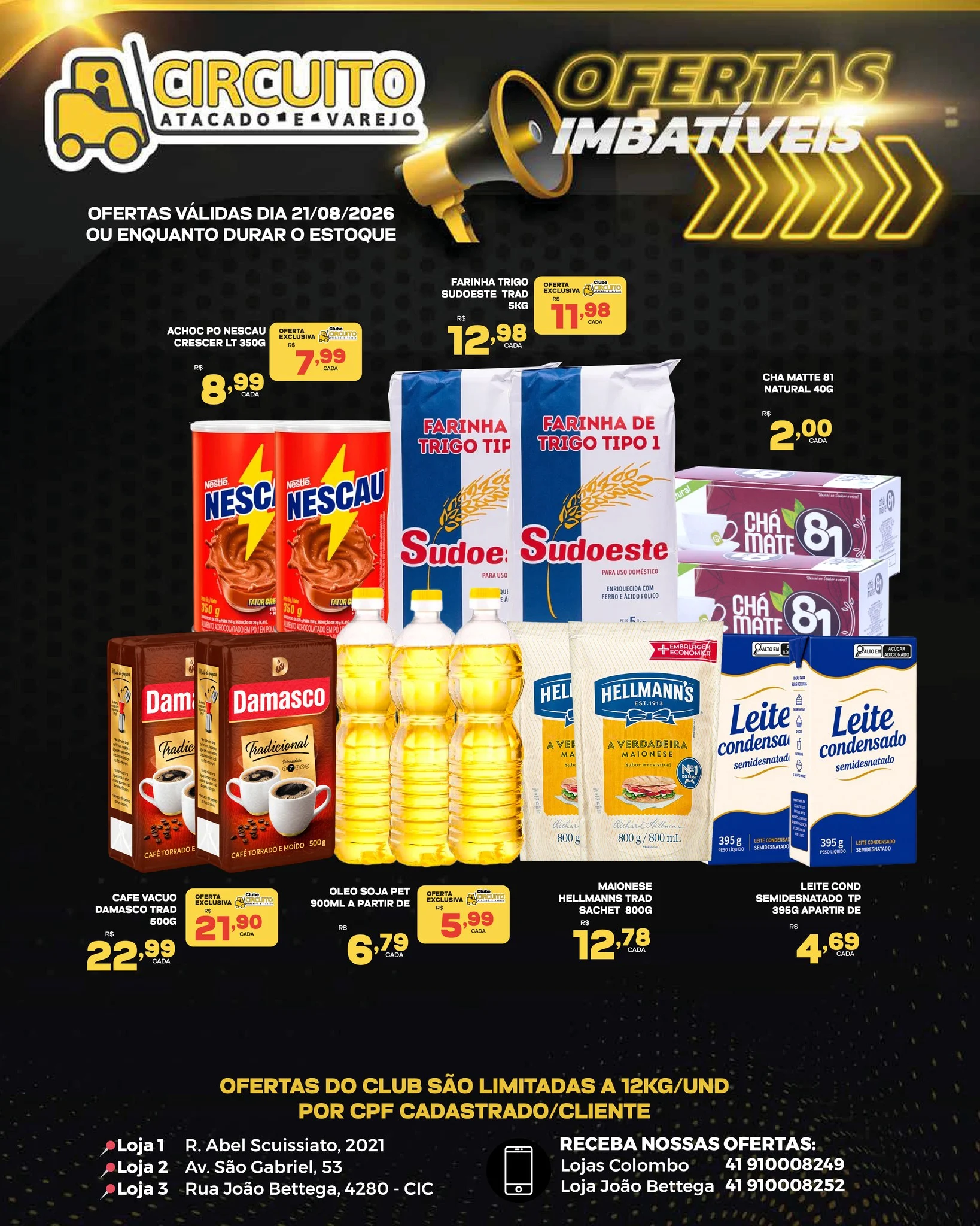 Ofertas Circuito Atacado e Varejo – 21/08/2026