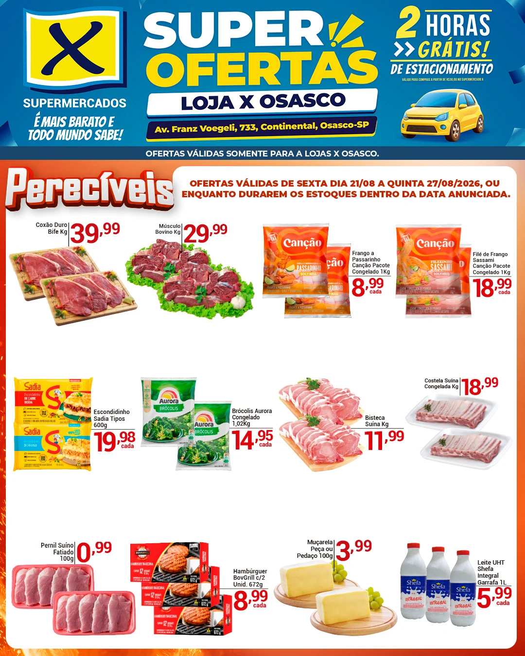 Ofertas Rede X Supermercados – 27/08/2026