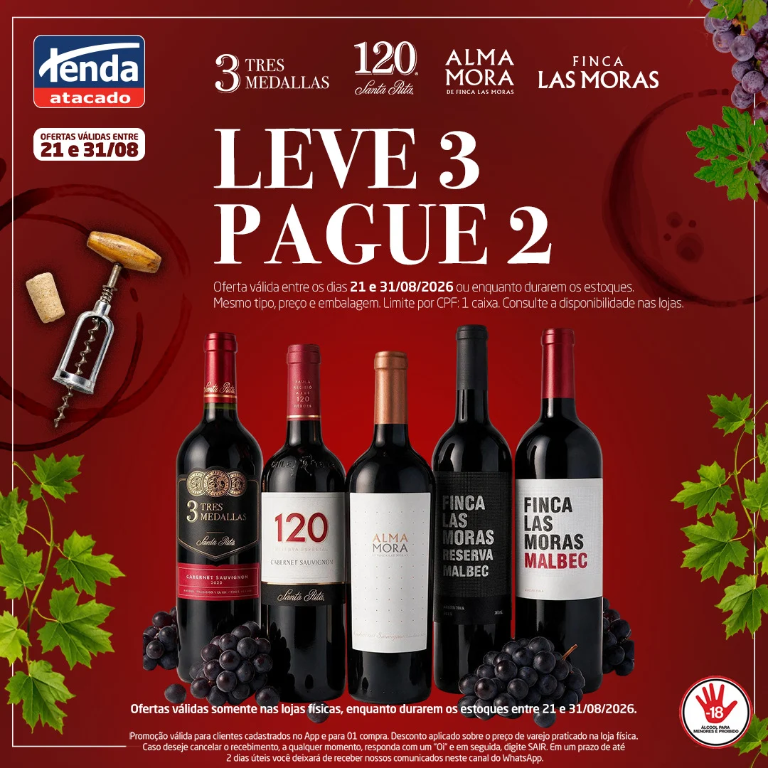 Ofertas Tenda Atacado – 31/08/2026