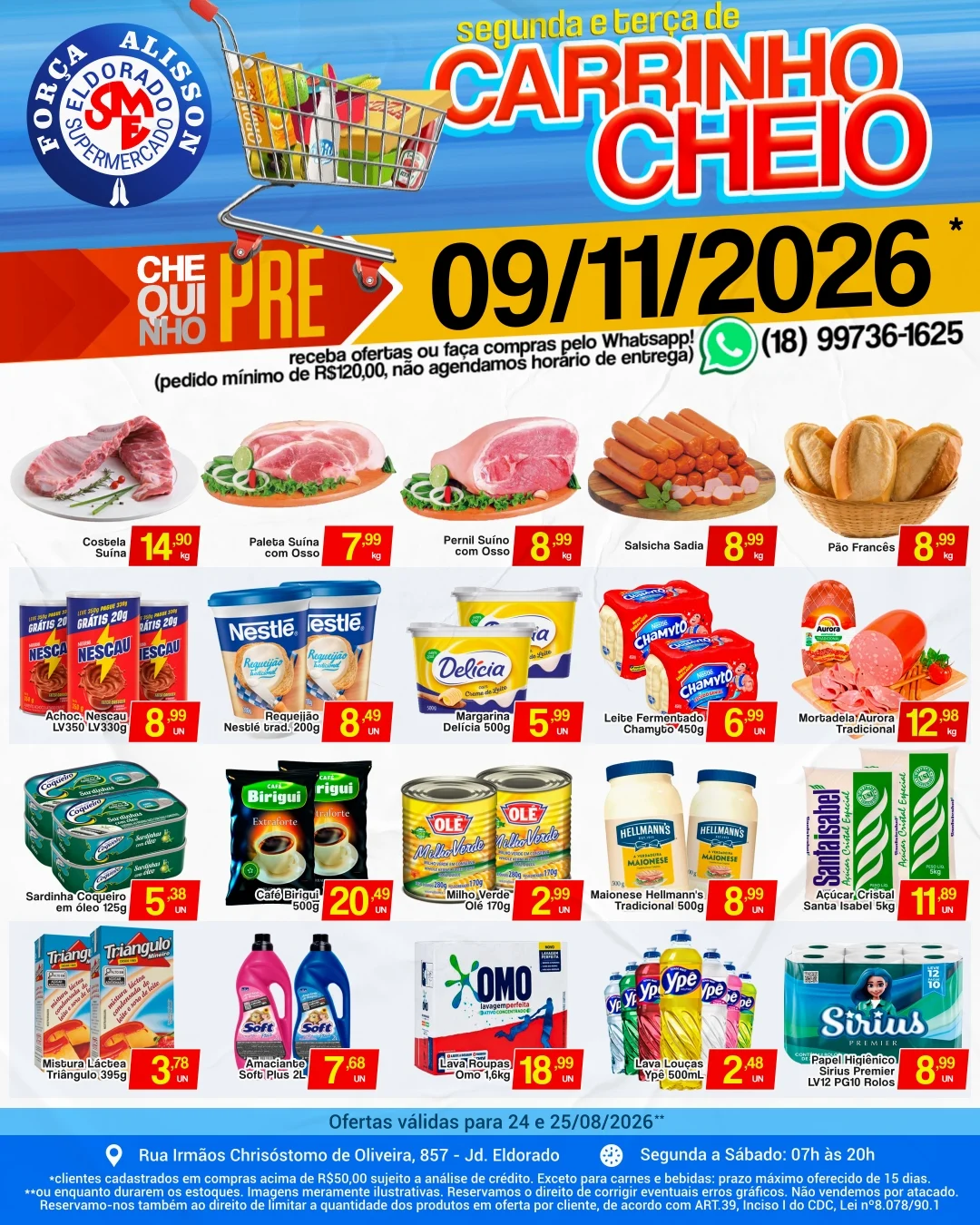 Ofertas Eldorado Supermercado – 25/08/2026