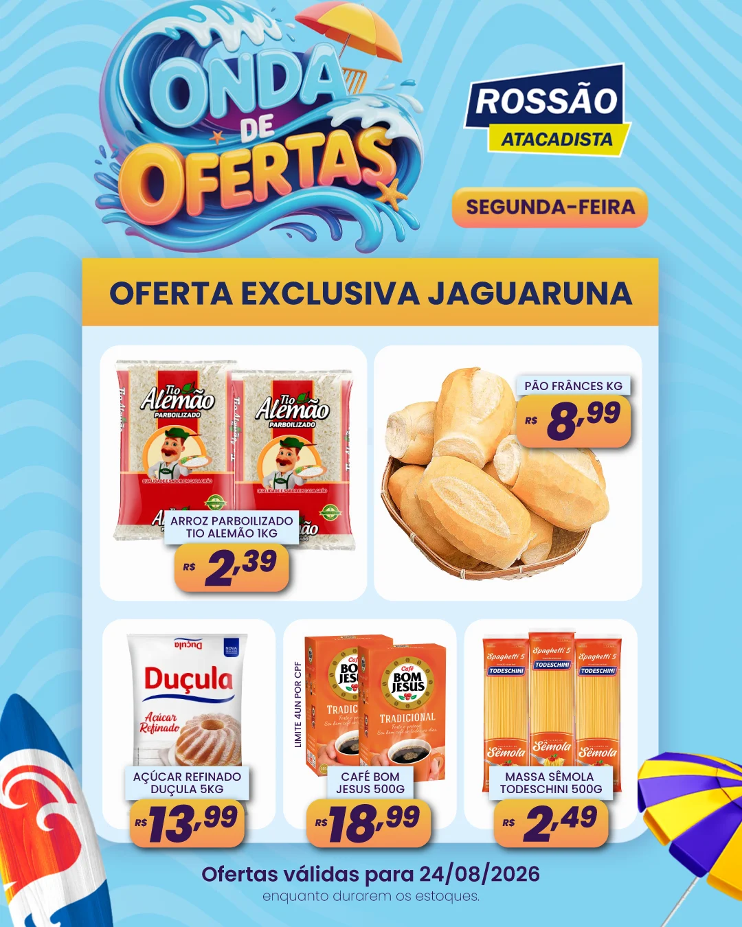 Ofertas Rossão Atacadista – 24/08/2026