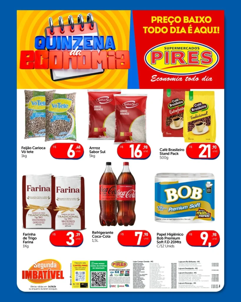 Ofertas Supermercados Pires – 24/08/2026
