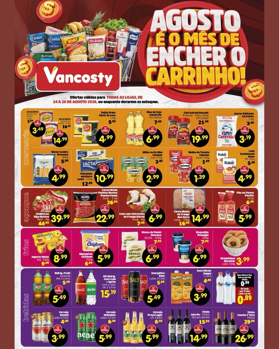 Ofertas Vancosty – 26/08/2026
