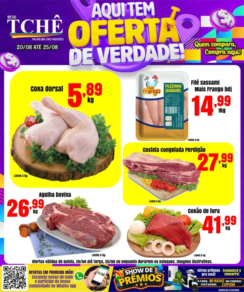 Ofertas Rede Tchê Palmeira – 25/08/2026