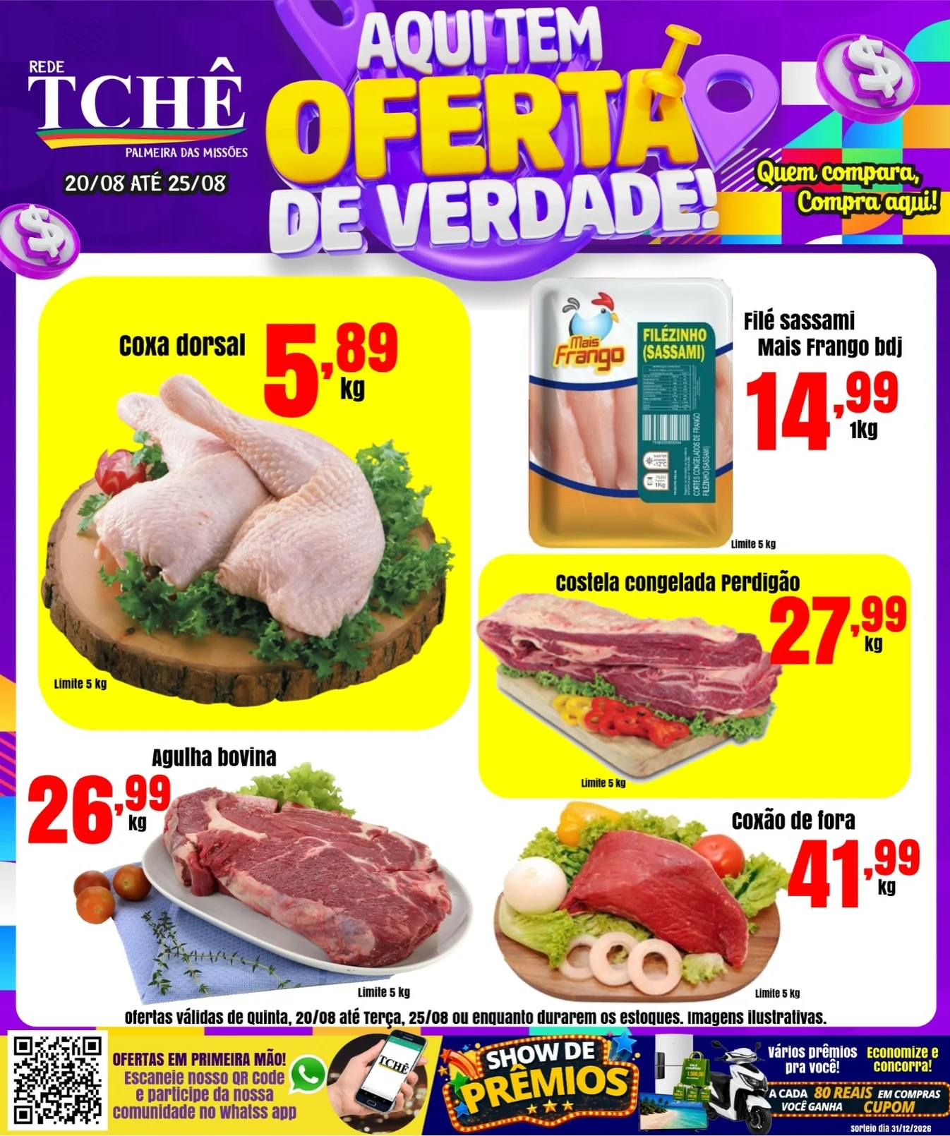 Ofertas Rede Tchê Palmeira – 25/08/2026