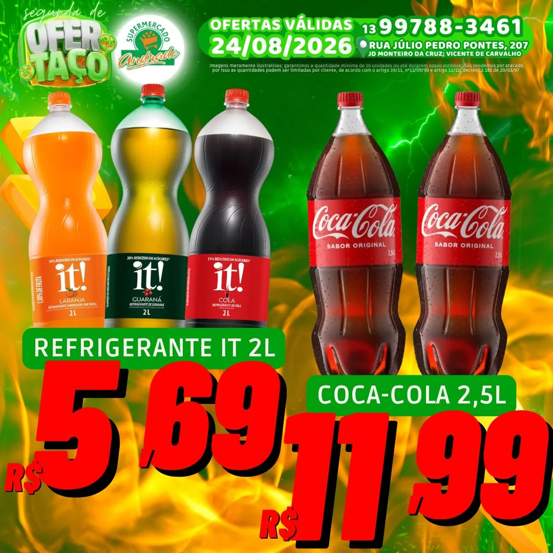 Ofertas Supermercado Andrade – 24/08/2026