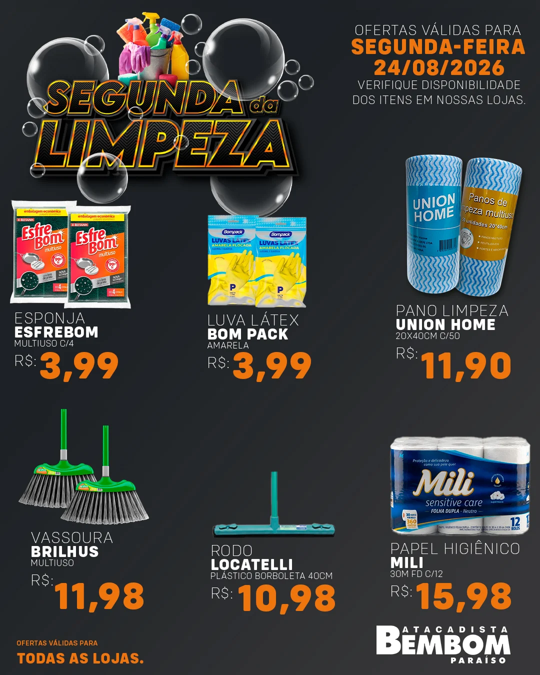 Ofertas Bem Bom Atacadista – 24/08/2026