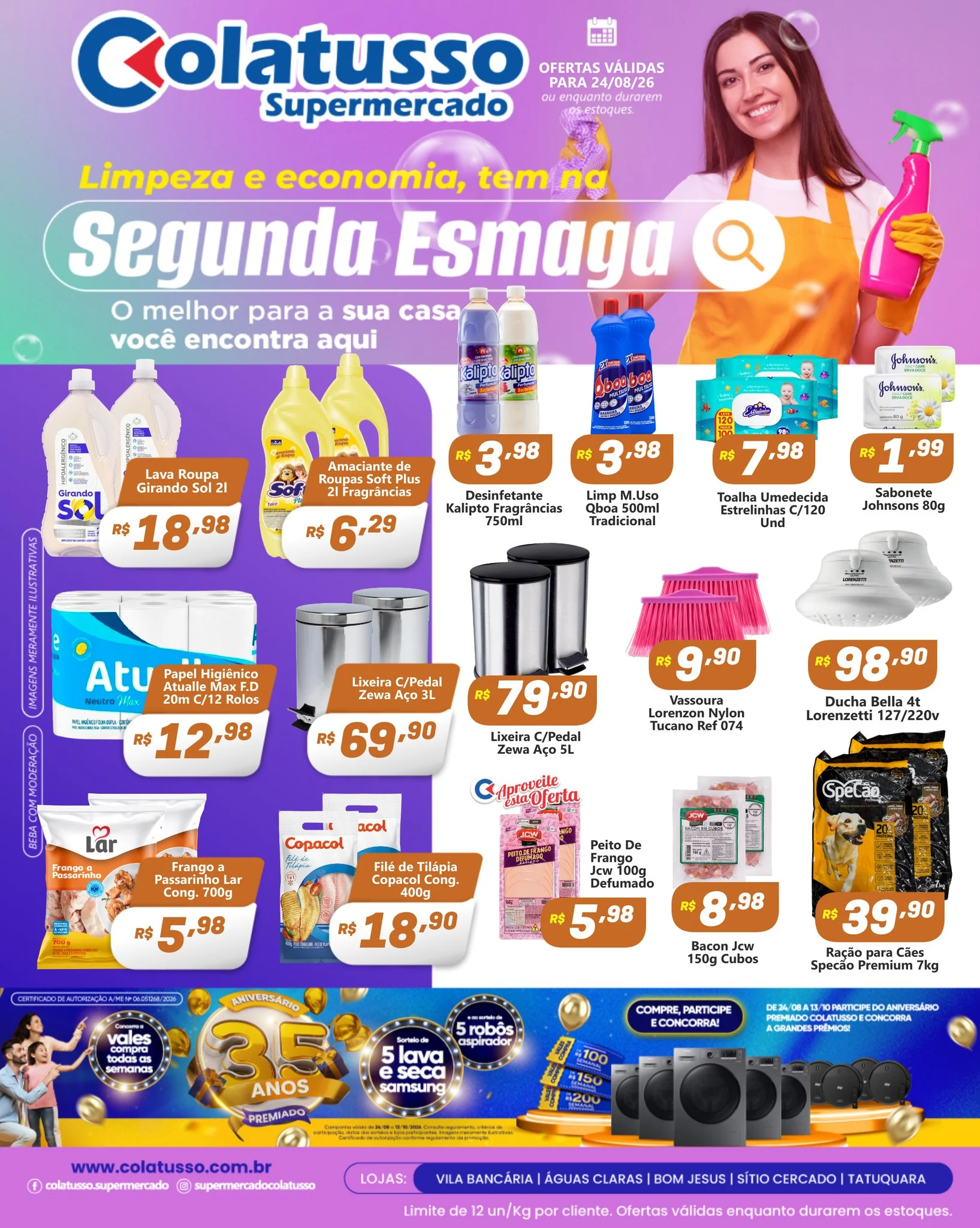 Ofertas Supermercado Colatusso – 24/08/2026