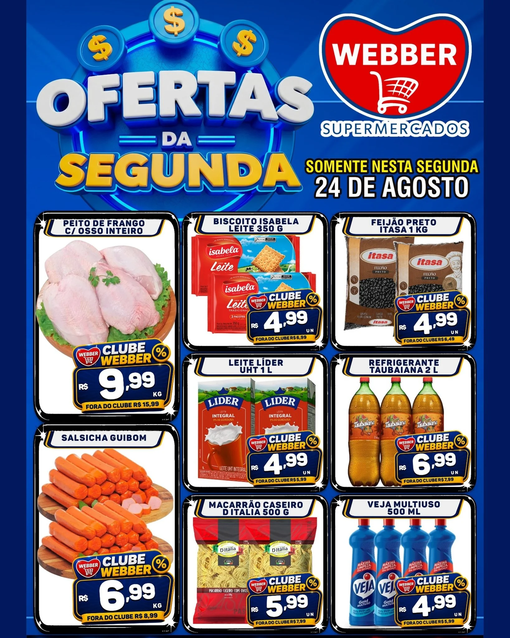 Ofertas SUPERMERCADOS WEBBER – 24/08/2026