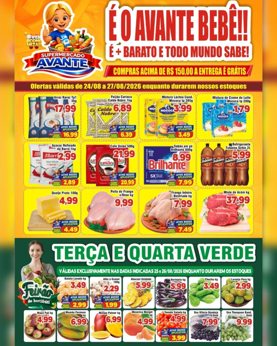 Ofertas Supermercado Avante 💙 – 27/08/2026