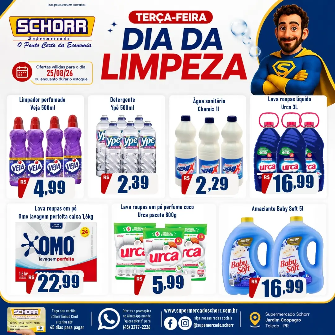 Ofertas Schorr supermercado – 25/08/2026