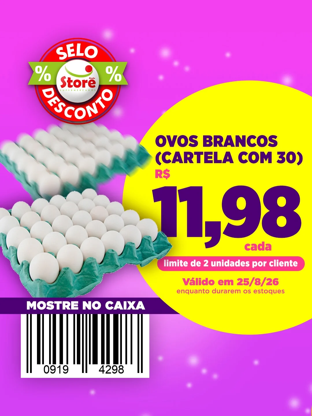 Ofertas Rede Store – 25/08/2026