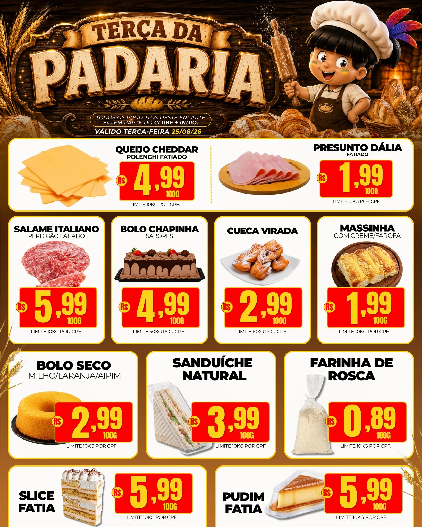 Ofertas Supermercados Índio – 25/08/2026