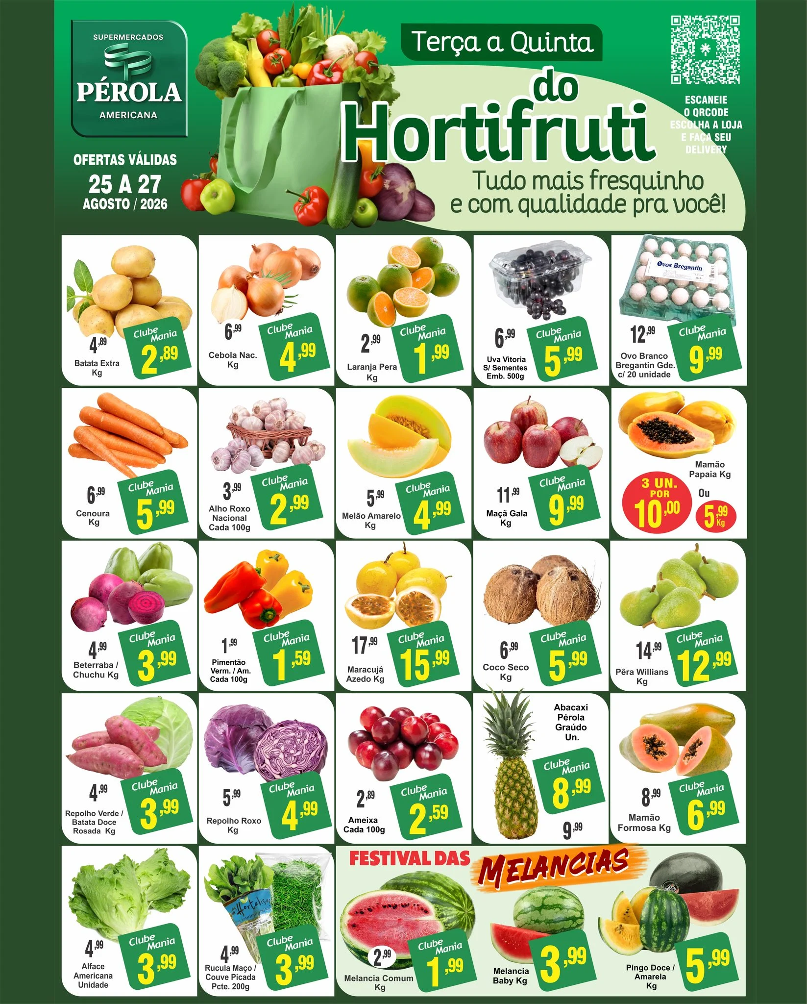 Ofertas Supermercados Pérola Americana – 27/08/2026