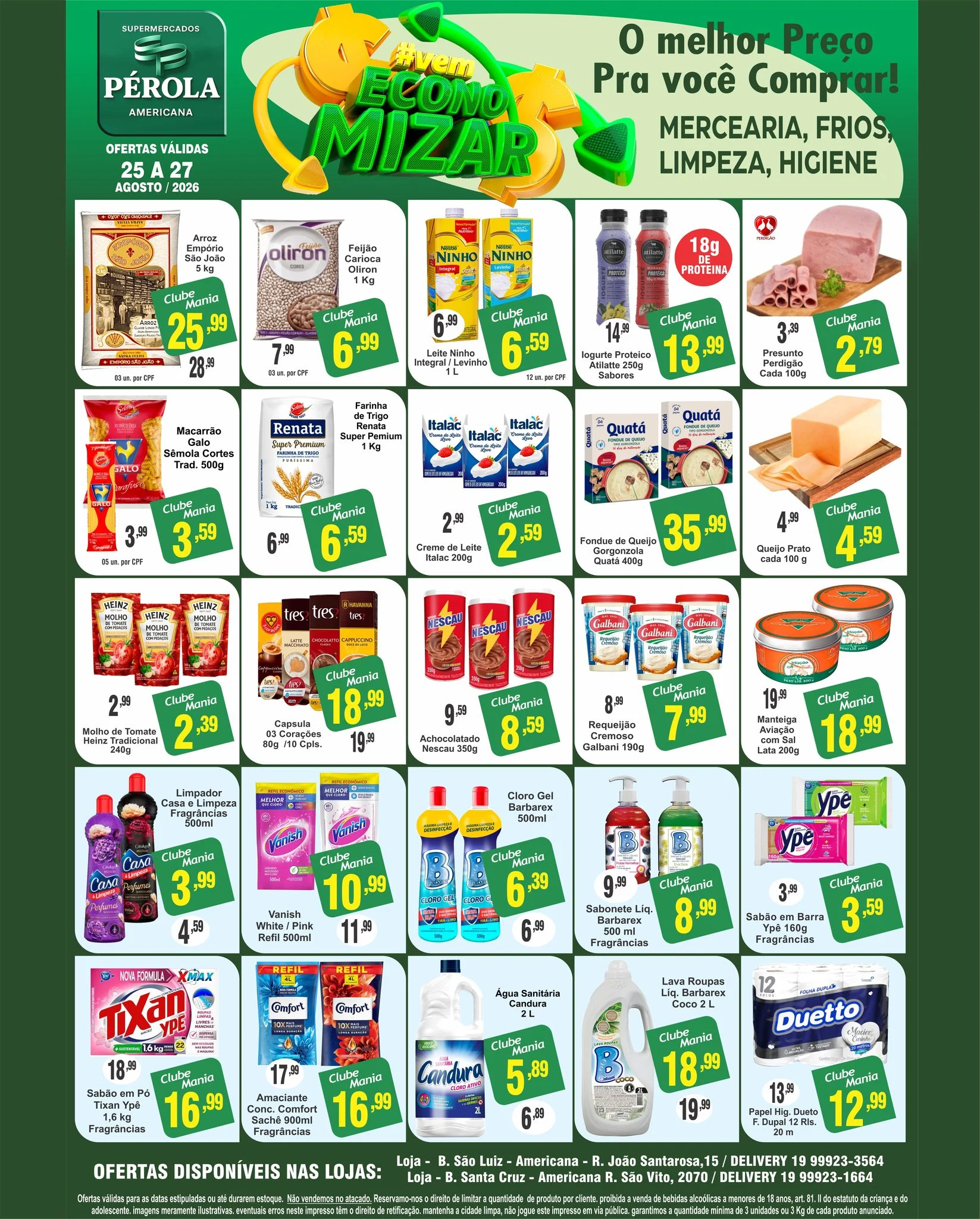 Ofertas Supermercados Pérola Americana