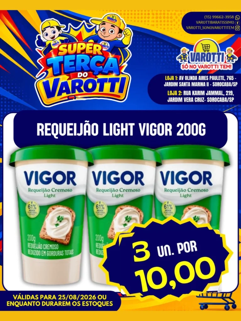 Ofertas Varotti- só no varotti tem – 25/08/2026 Ofertas Varotti- só no varotti tem – 25/08/2026