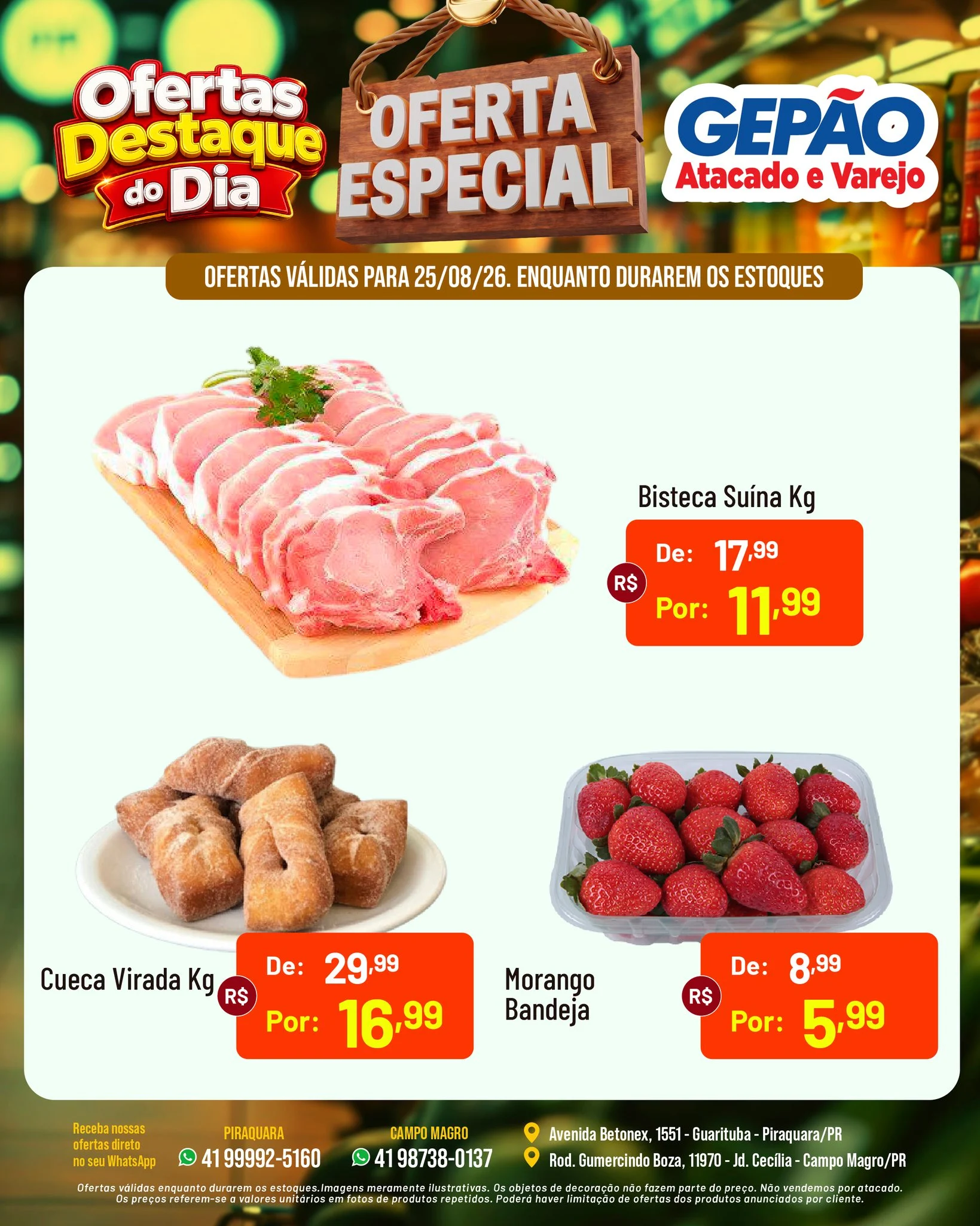 Ofertas GEPÃO – 25/08/2026