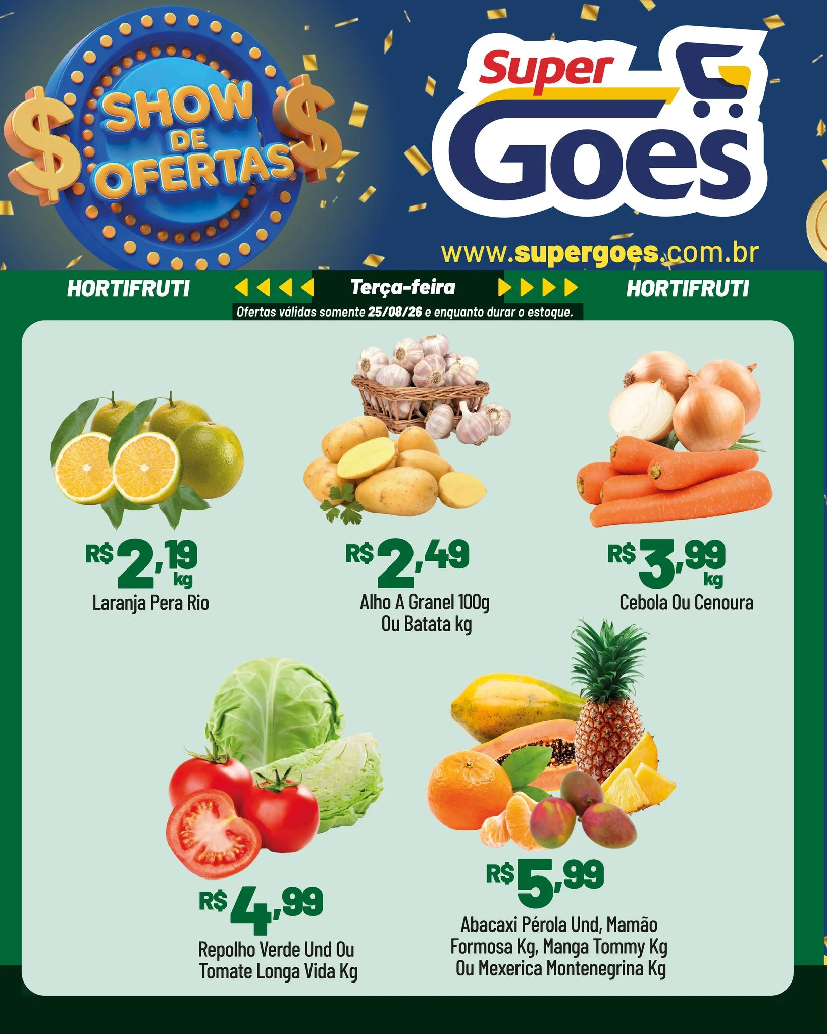 Ofertas Supermercados Goes – 25/08/2026