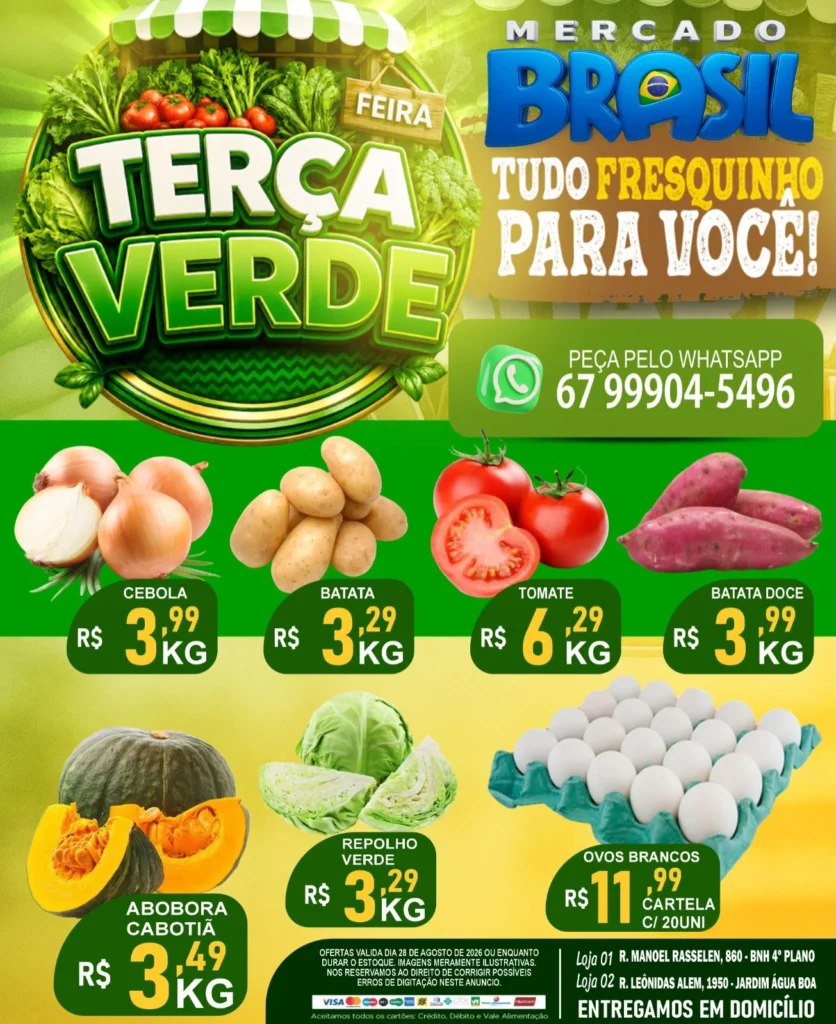 Ofertas Mercado Brasil – 25/08/2026 Ofertas Mercado Brasil – 25/08/2026