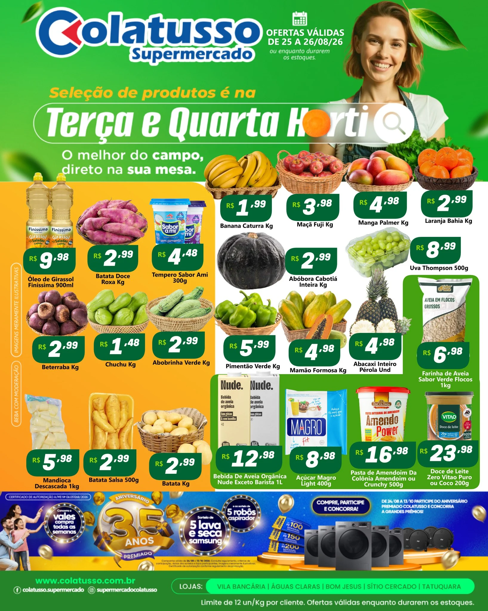 Ofertas Supermercado Colatusso – 25/08/2026