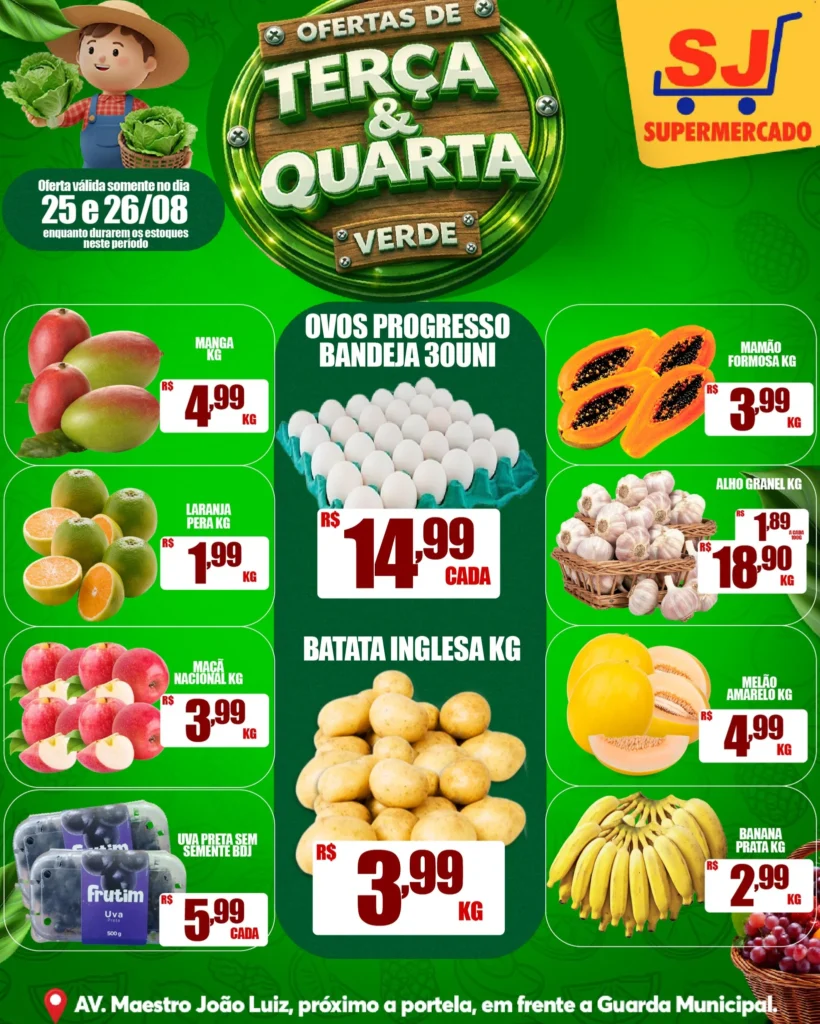 Ofertas SJ Supermercado – 26/08/2026 Ofertas SJ Supermercado – 26/08/2026
