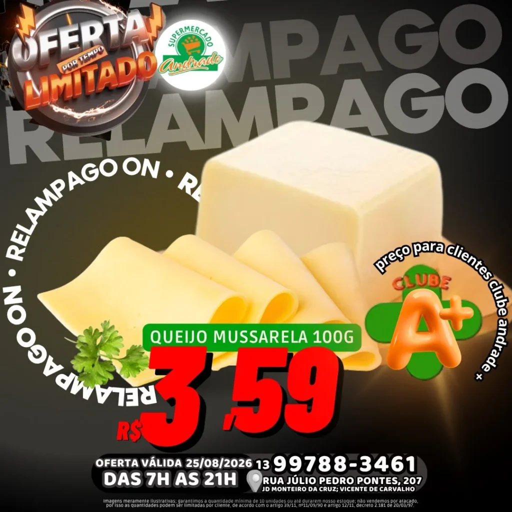 Ofertas Supermercado Andrade – 25/08/2026 Ofertas Supermercado Andrade – 25/08/2026