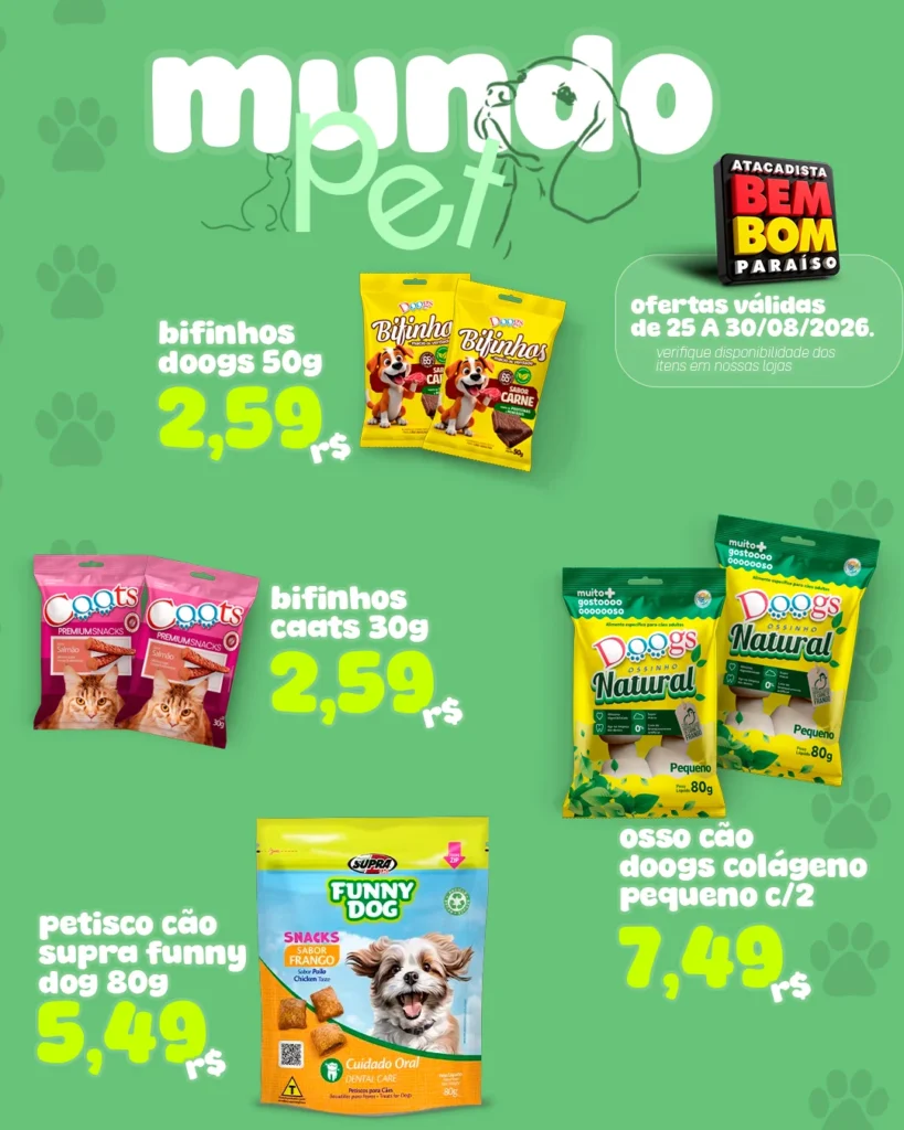 Ofertas Bem Bom Atacadista – 30/08/2026 Ofertas Bem Bom Atacadista – 30/08/2026