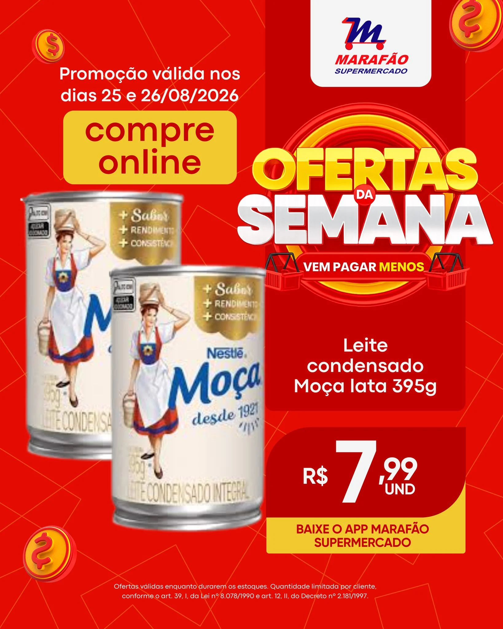 Ofertas Marafão Supermercado | Guariba – 26/08/2026