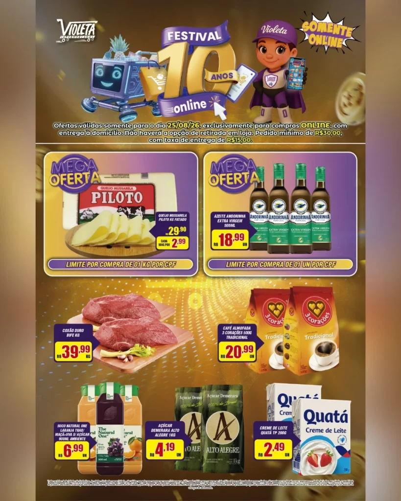 Ofertas Supermercado Violeta Oficial – 25/08/2026