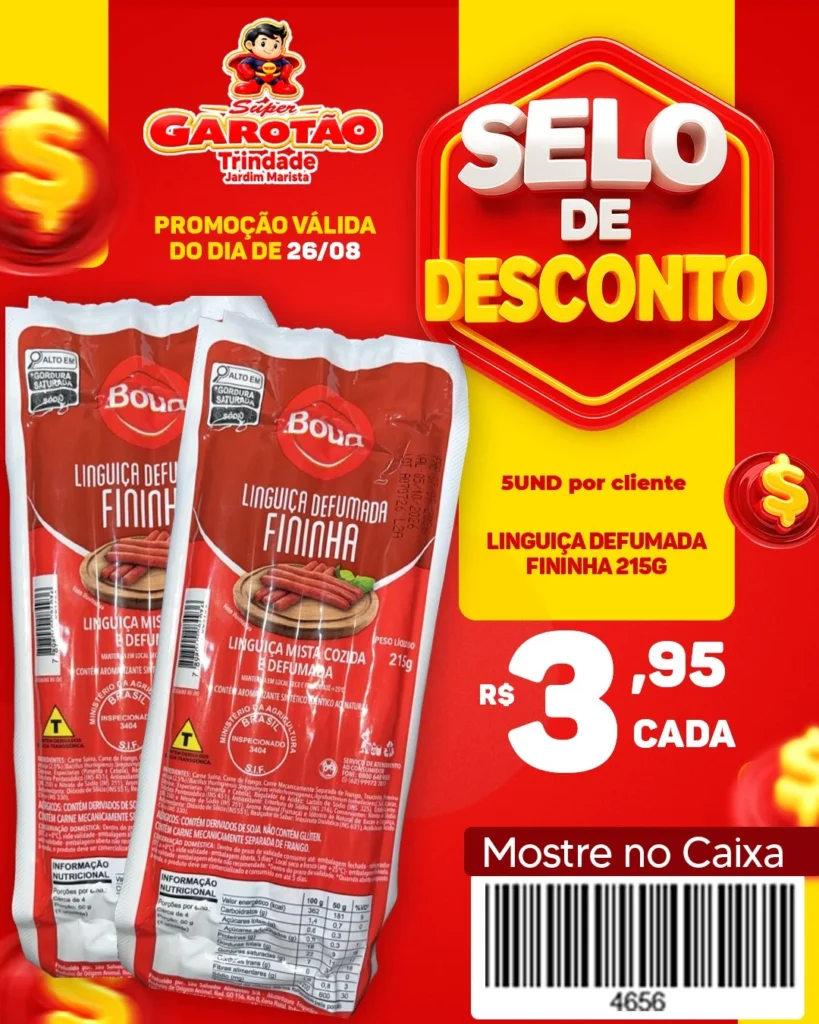 Ofertas Supermercado Garotão – 26/08/2026
