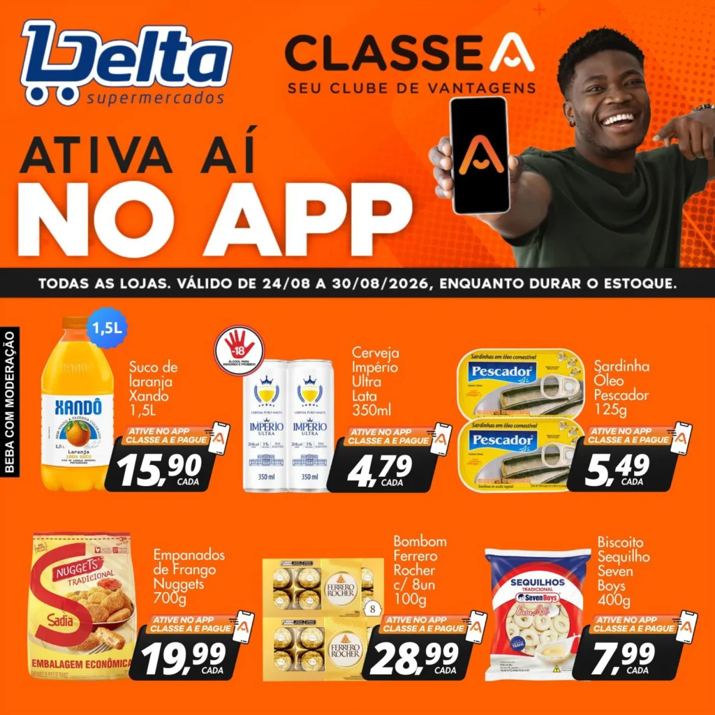 Ofertas Delta Supermercados – 30/08/2026 Ofertas Delta Supermercados – 30/08/2026