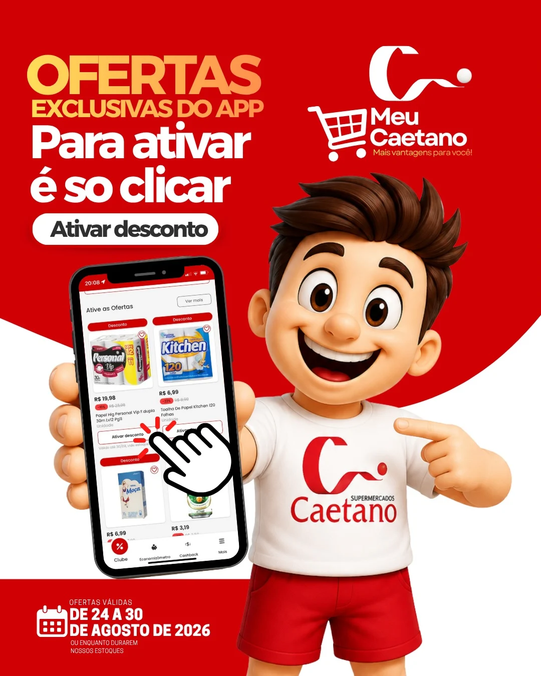 Ofertas Supermercados Caetano – 25/08/2026