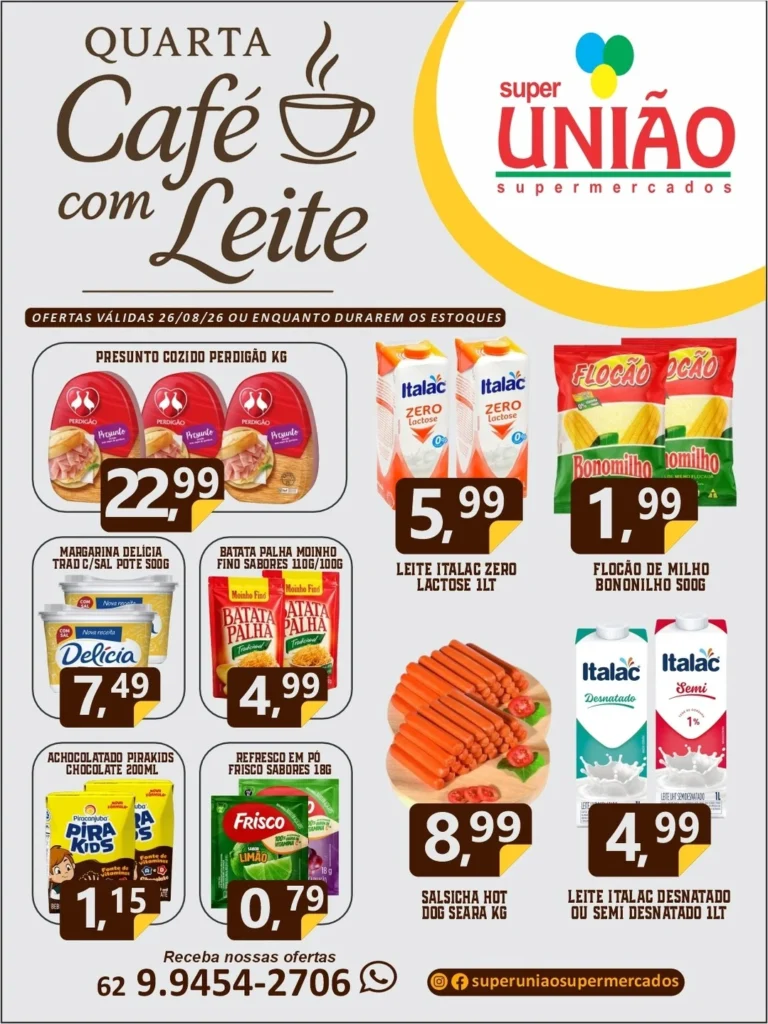 Ofertas Super União Supermercados | OFICIAL – 26/08/2026
