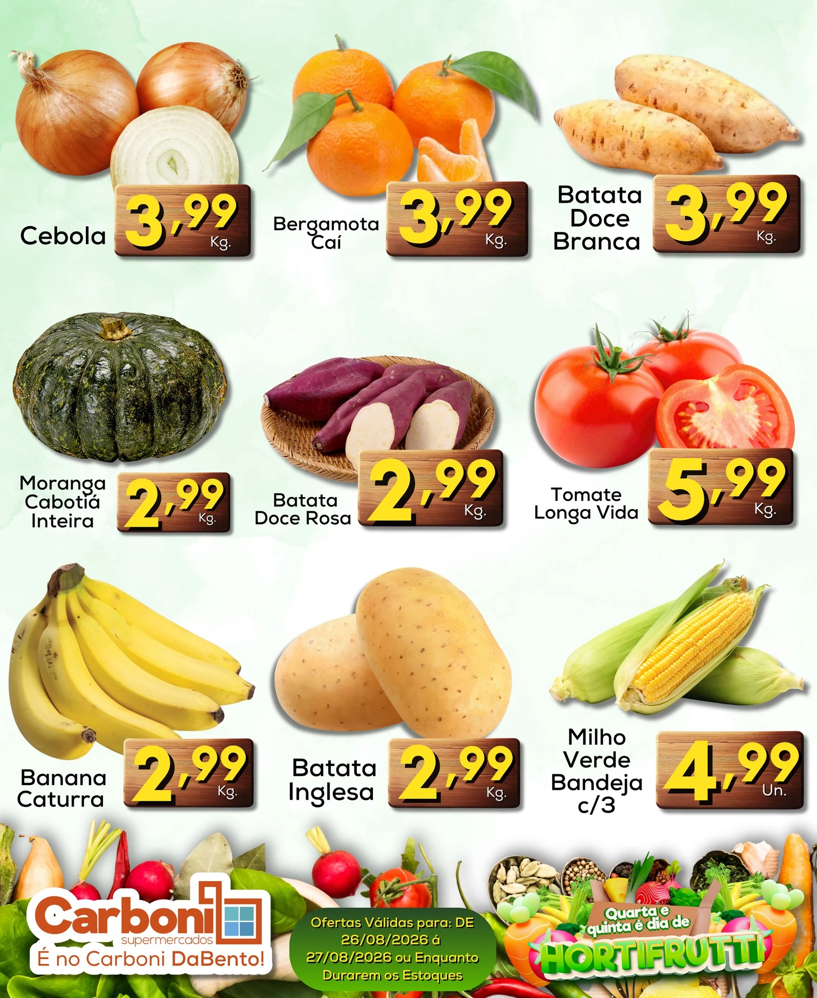 Ofertas Carboni Supermercados – 27/08/2026