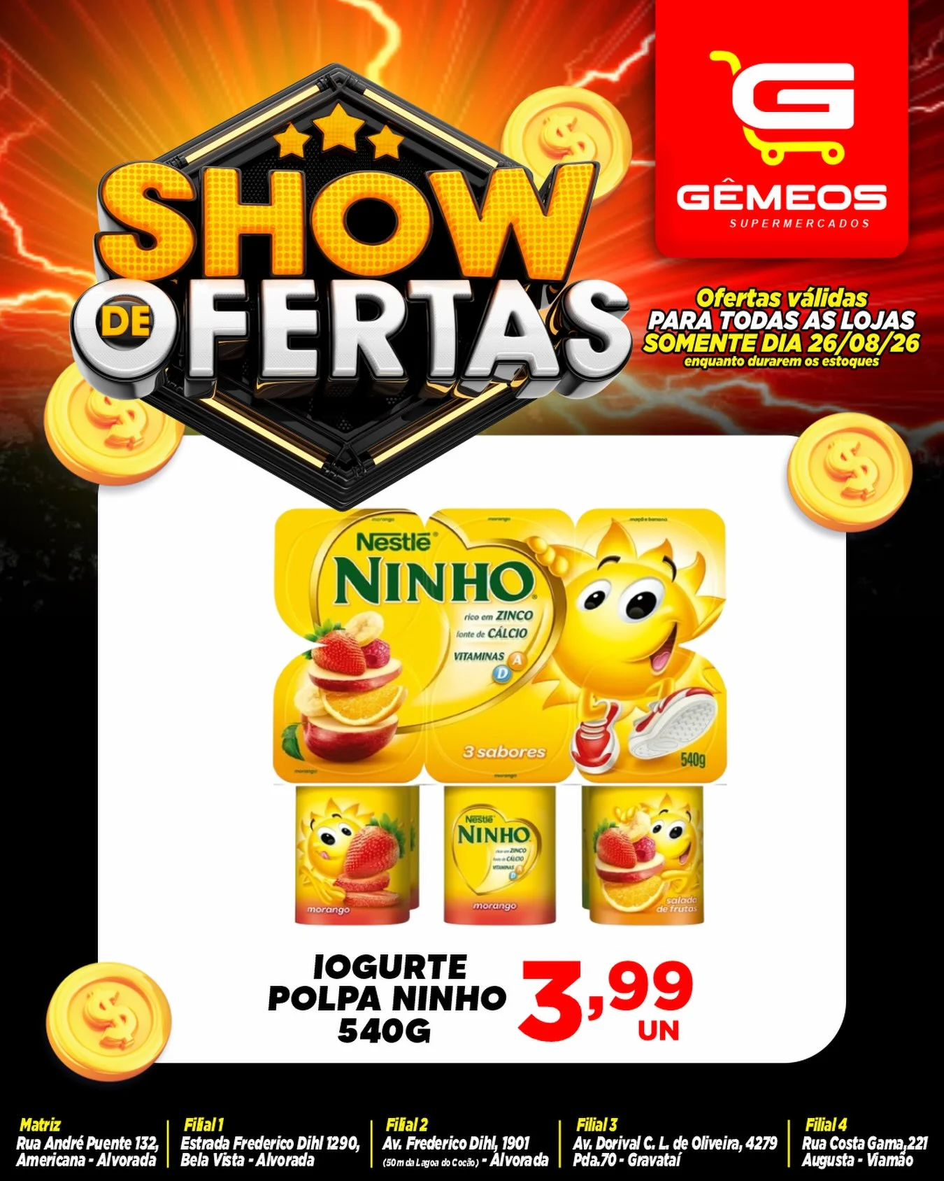 Ofertas Gemeos supermercado – 26/08/2026