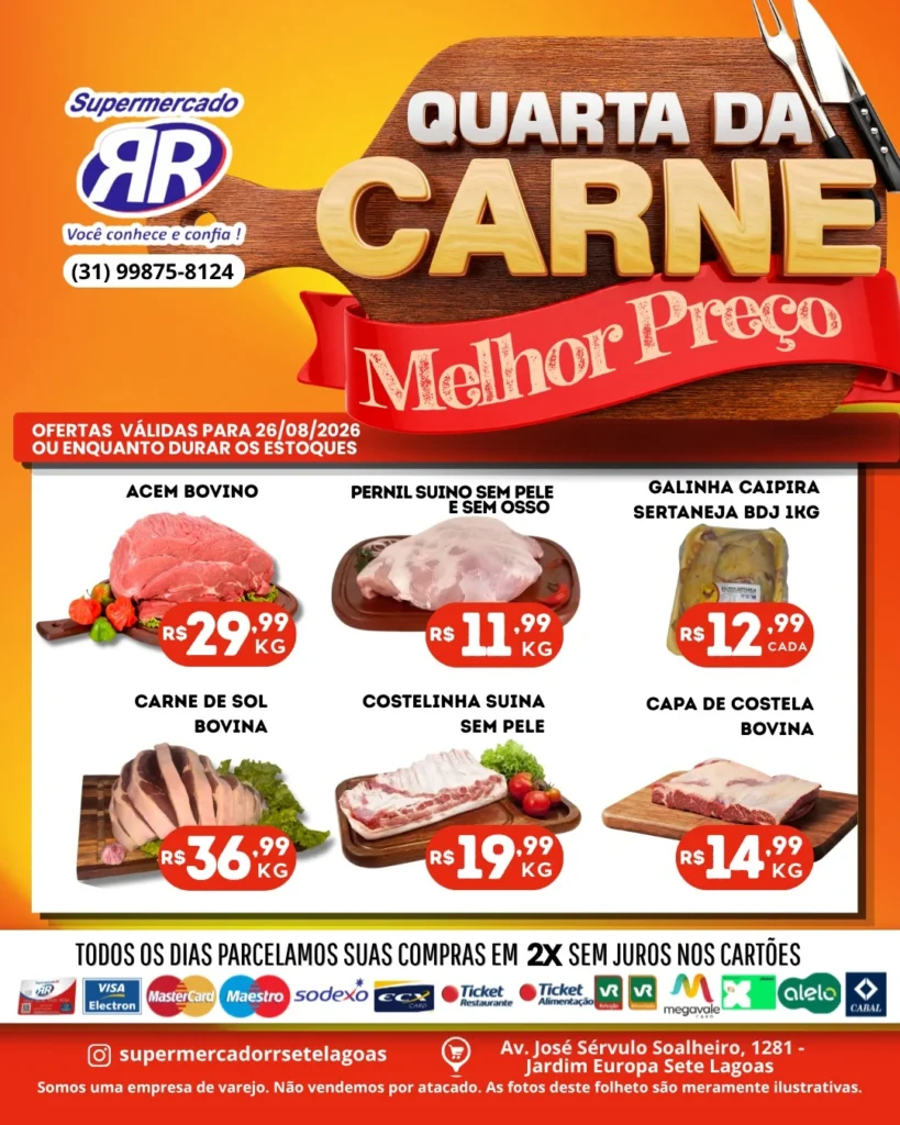 Ofertas Supermercado RR – 26/08/2026 Ofertas Supermercado RR – 26/08/2026