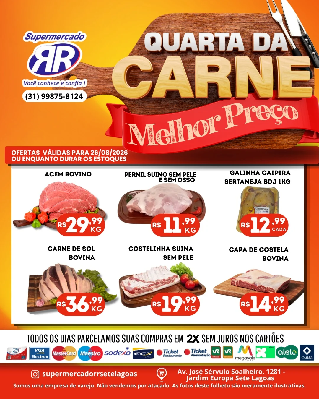 Ofertas Supermercado RR – 26/08/2026