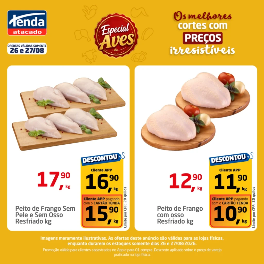 Ofertas Tenda Atacado – 27/08/2026 Ofertas Tenda Atacado – 27/08/2026