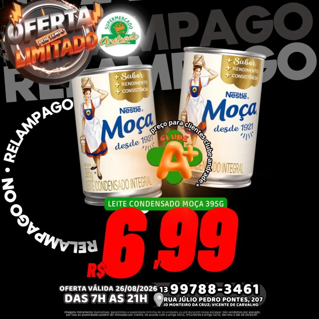Ofertas Supermercado Andrade – 26/08/2026 Ofertas Supermercado Andrade – 26/08/2026