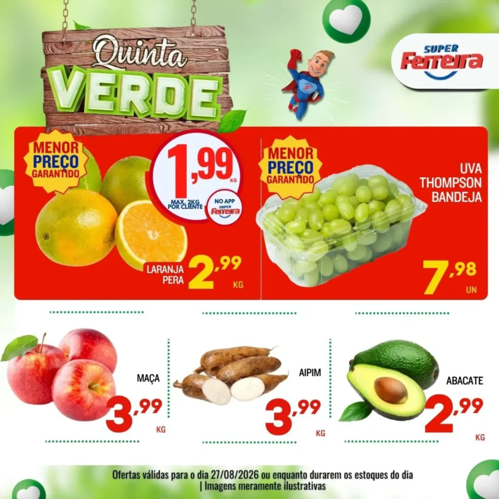 Ofertas Super Ferreira – 27/08/2026 Ofertas Super Ferreira – 27/08/2026