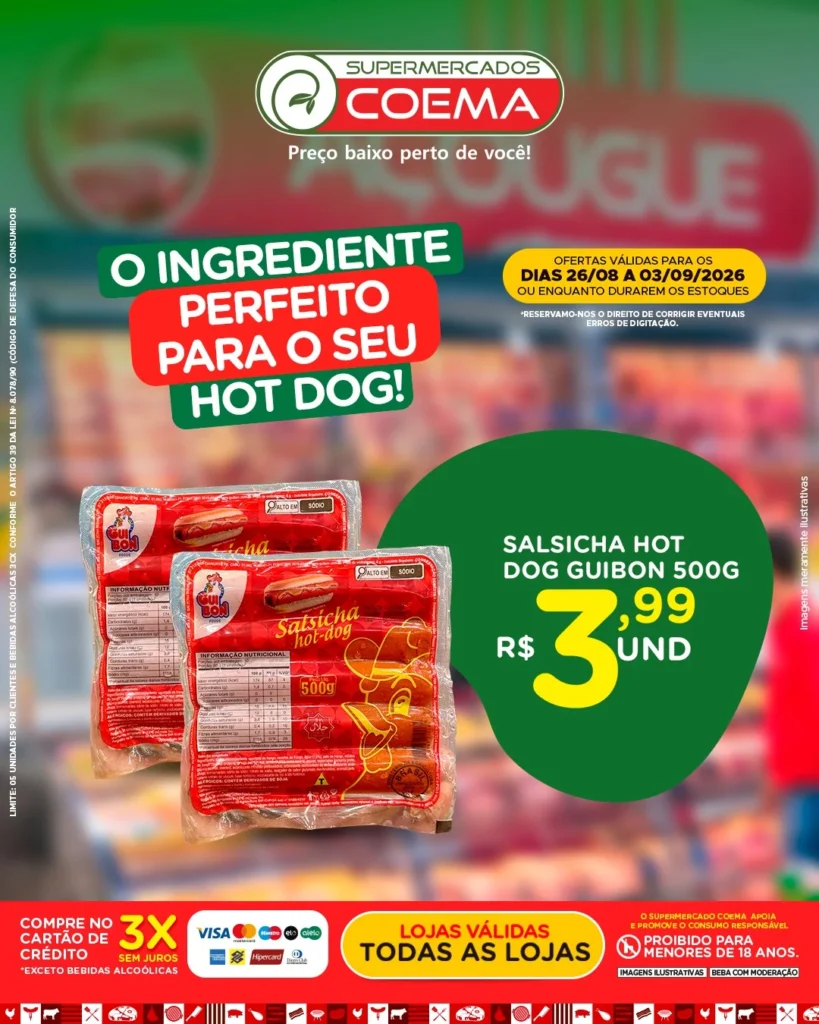 Ofertas Coema | Manaus e Manacapuru – 03/09/2026