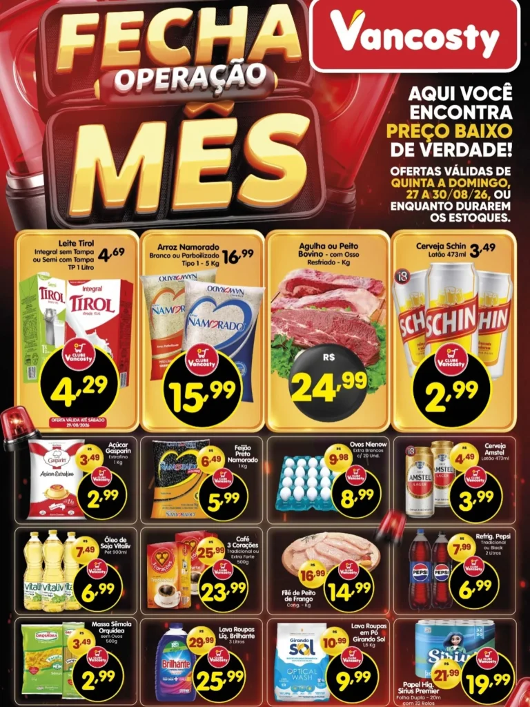 Ofertas Vancosty – 30/08/2026 Ofertas Vancosty – 30/08/2026