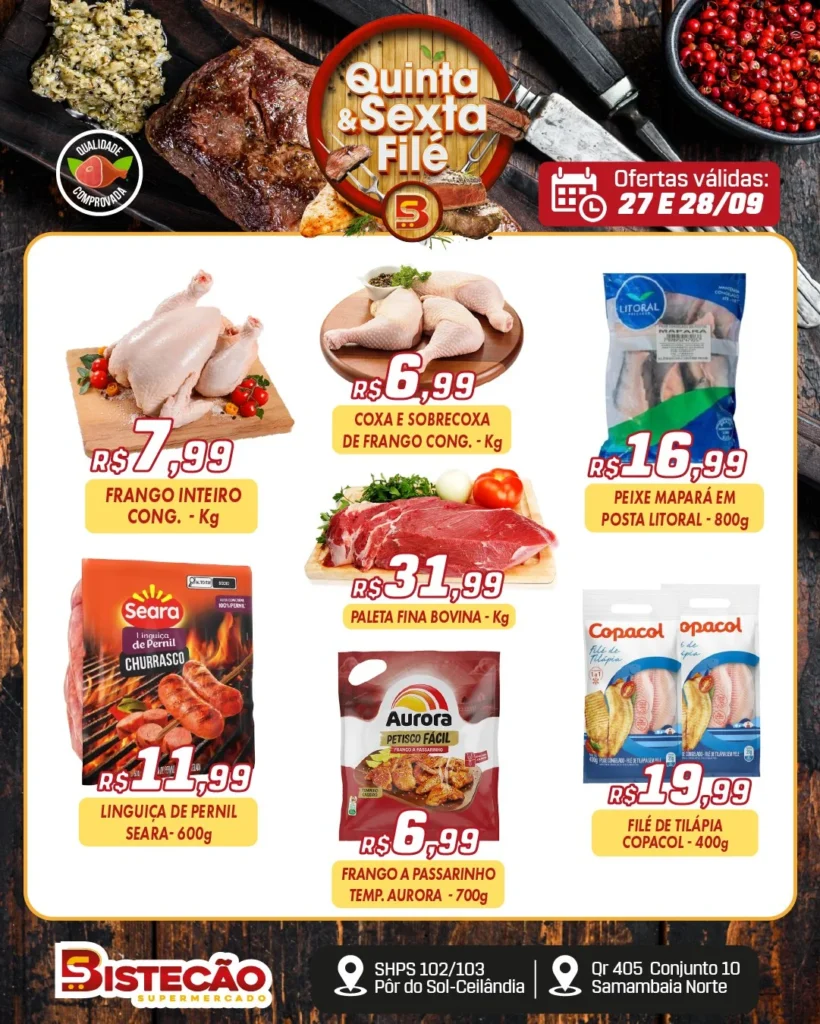 Ofertas Bistecão Supermercado – 28/08/2026