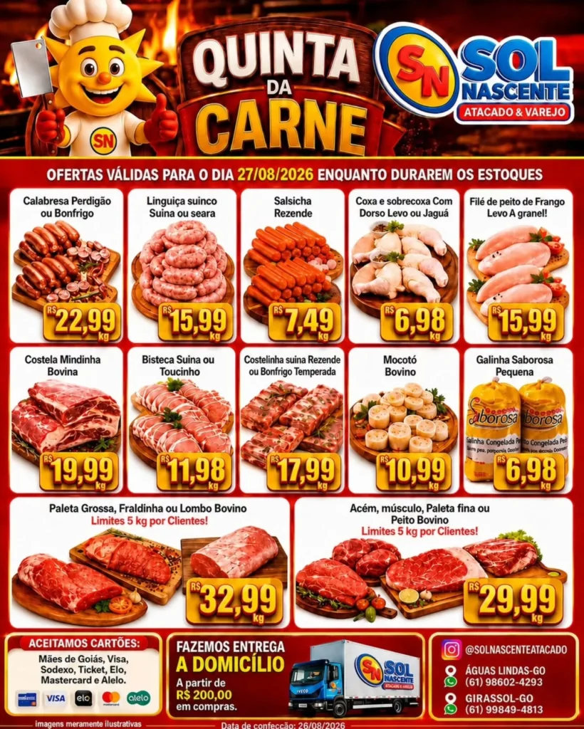 Ofertas Sol Nascente Atacado e Varejo | Supermercado – 27/08/2026