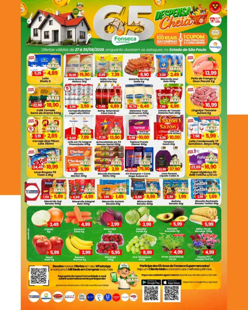 Ofertas Fonseca Supermercados – 30/08/2026