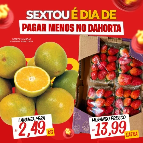 Ofertas Dahorta Hortifruti – 28/08/2026