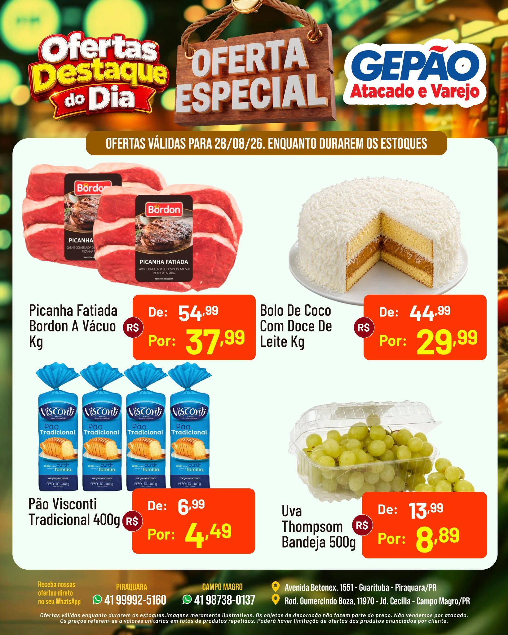 Ofertas GEPÃO – 28/08/2026