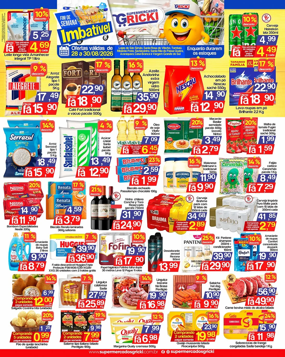 Ofertas Supermercados Gricki – 30/08/2026